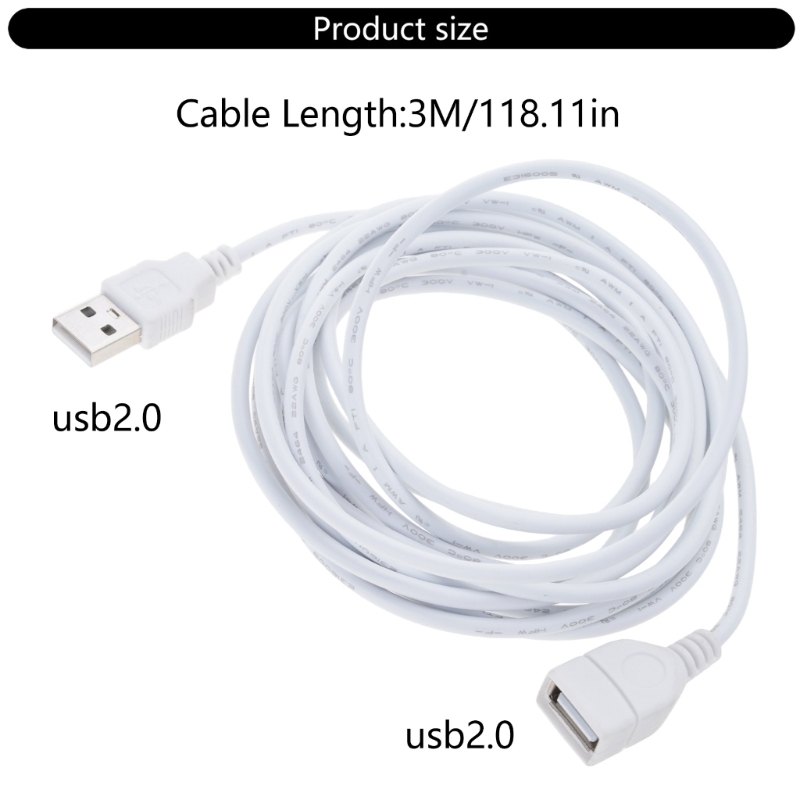 Electronics And Gadgets With C - 300CM USB Male To Female Charging