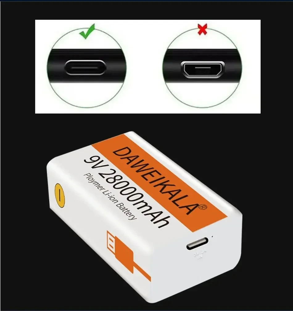 9V Type-C Rechargeable Battery - Electronics And Gadgets With C 评论和价格