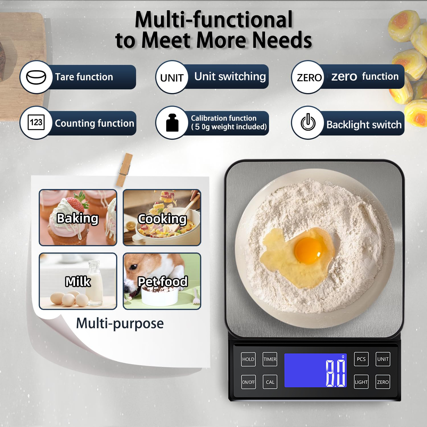 Digital Kitchen Scale 0.1g Hig - Kitchen Electronics Gadgets 评论和价格