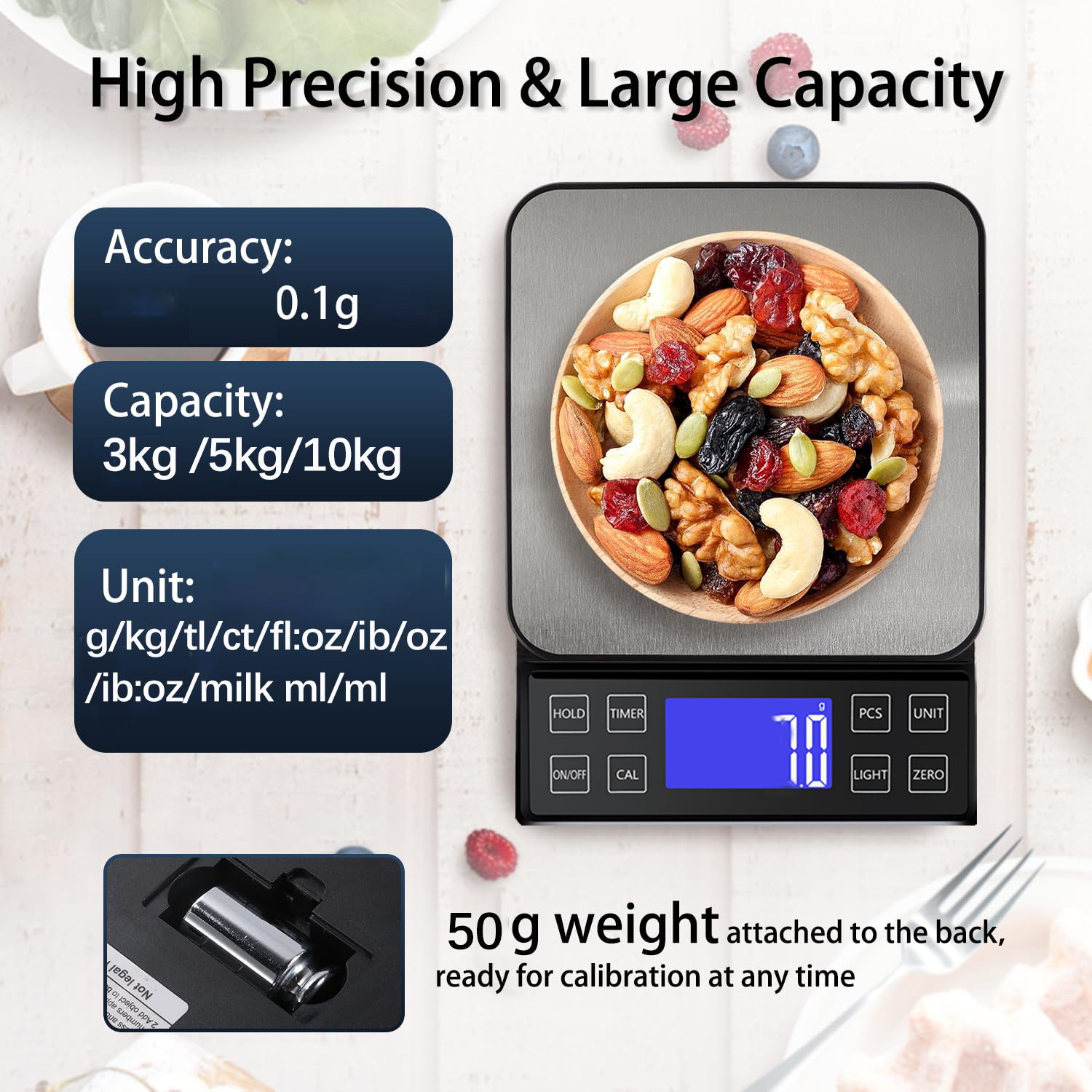 Digital Kitchen Scale 0.1g Hig - Kitchen Electronics Gadgets 评论和价格