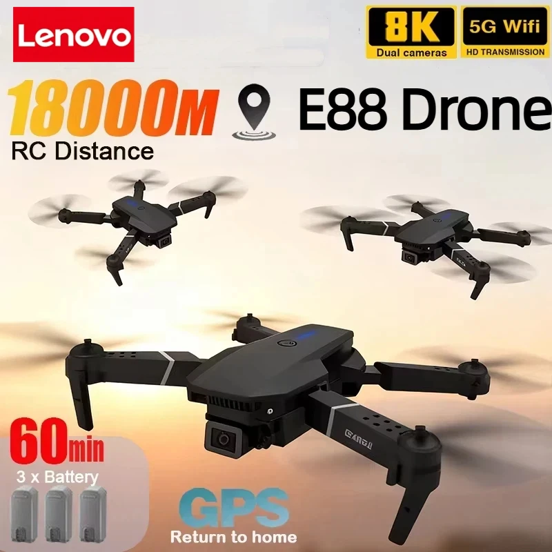 Lenovo New E88 Pro WIFI FPV Dr - New Gadgets Electronic 评论和价格